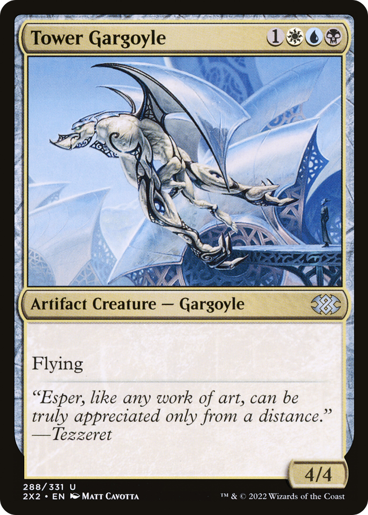 Magic: The Gathering - Tower Gargoyle Foil - Double Masters 2022