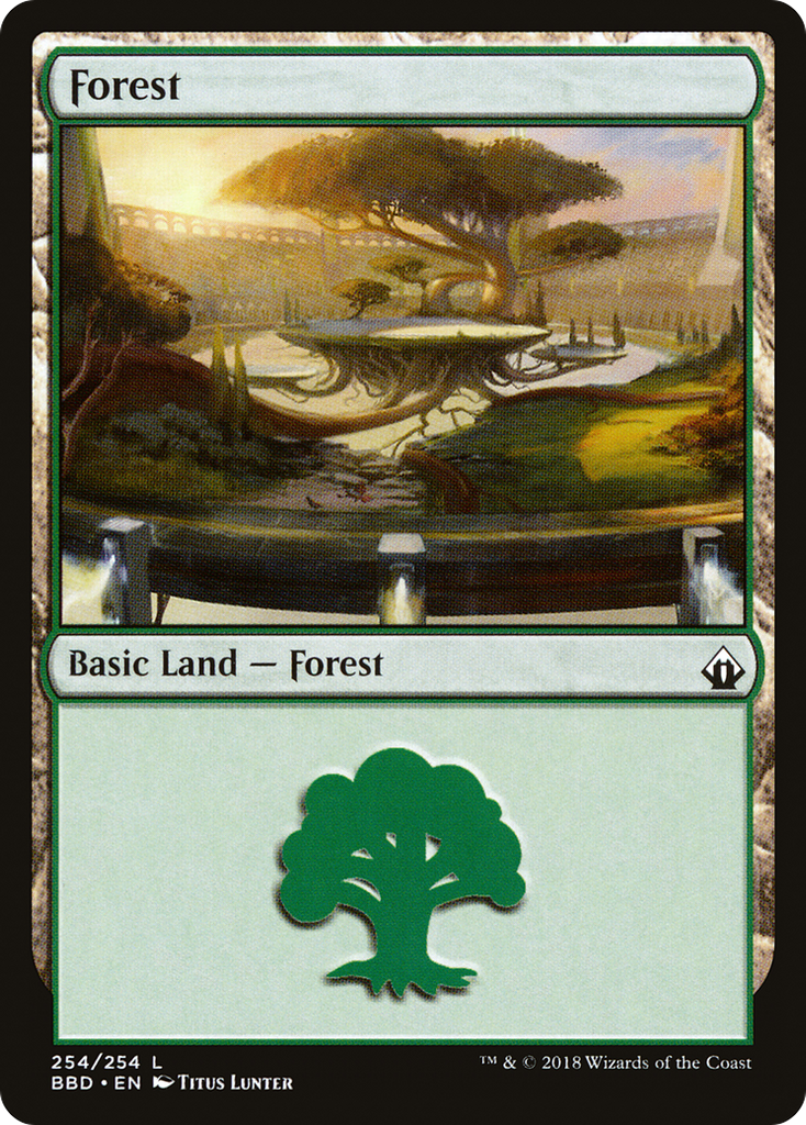 Magic: The Gathering - Forest #254 Foil - Battlebond