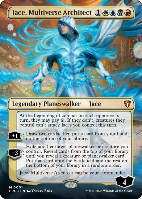 Magic: The Gathering - Jace, Multiverse Architect Foil - Reality Fracture Commander