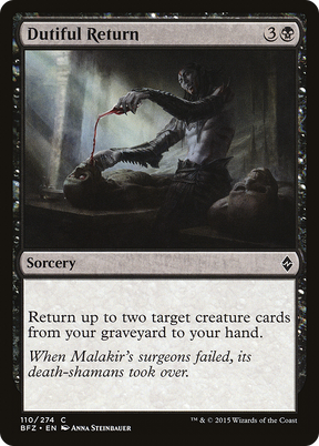 Magic: The Gathering - Dutiful Return Foil - Battle for Zendikar