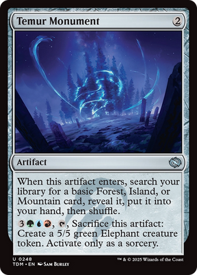 Magic: The Gathering - Temur Monument Foil - Tarkir: Dragonstorm