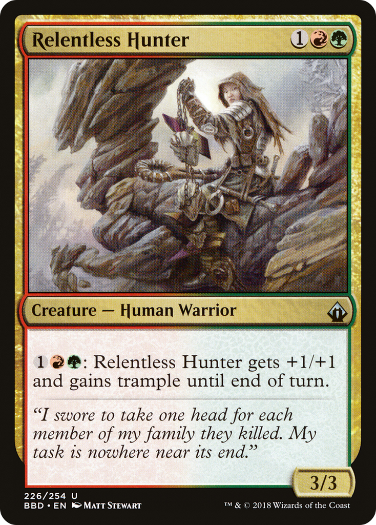 Magic: The Gathering - Relentless Hunter Foil - Battlebond