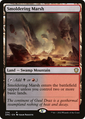 Magic: The Gathering - Smoldering Marsh - Dominaria United Commander