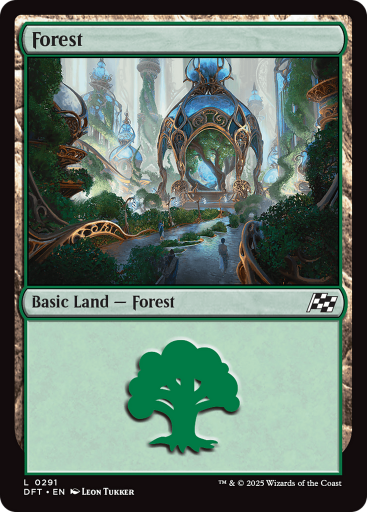 Magic: The Gathering - Forest - Aetherdrift