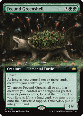 Magic: The Gathering - Fecund Greenshell Foil - Bloomburrow