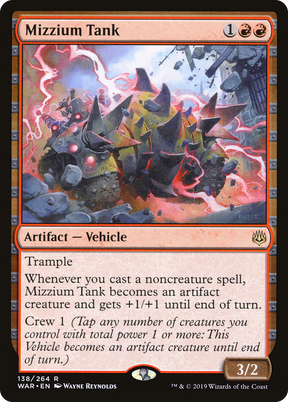 Magic: The Gathering - Mizzium Tank Foil - War of the Spark
