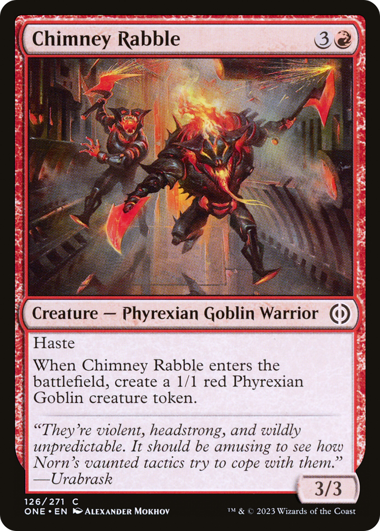 Magic: The Gathering - Chimney Rabble - Phyrexia: All Will Be One