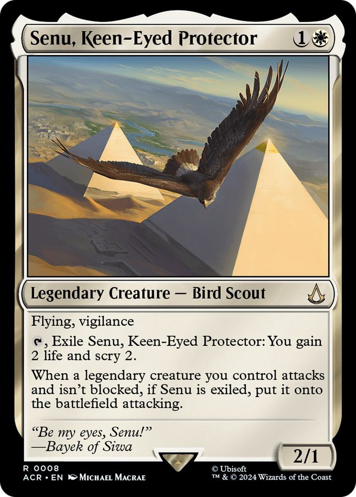 Magic: The Gathering - Senu, Keen-Eyed Protector - Assassin's Creed