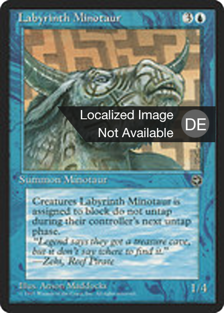 Magic: The Gathering - Labyrinthminotaurus - Homelands