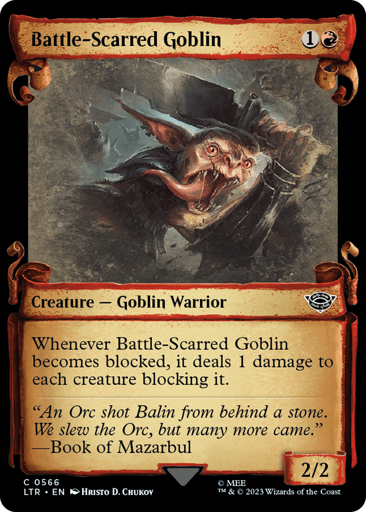 Magic: The Gathering - Battle-Scarred Goblin Foil - The Lord of the Rings: Tales of Middle-earth