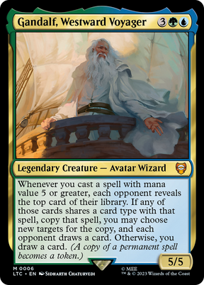 Magic: The Gathering - Gandalf, Westward Voyager - Tales of Middle-earth Commander
