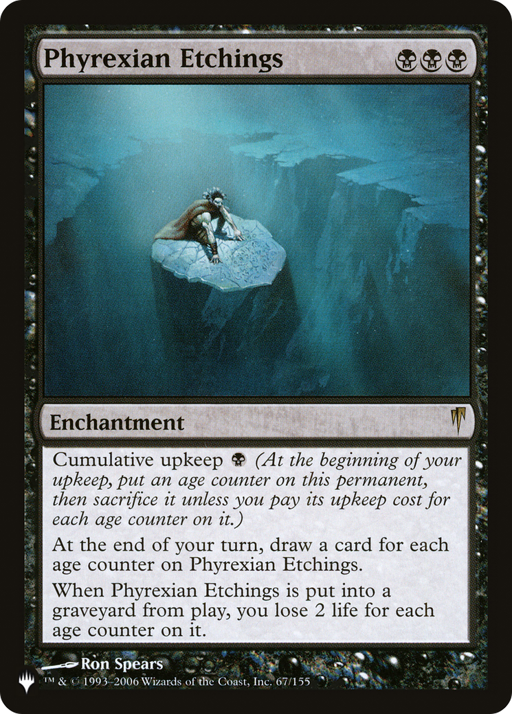 Magic: The Gathering - Phyrexian Etchings - The List