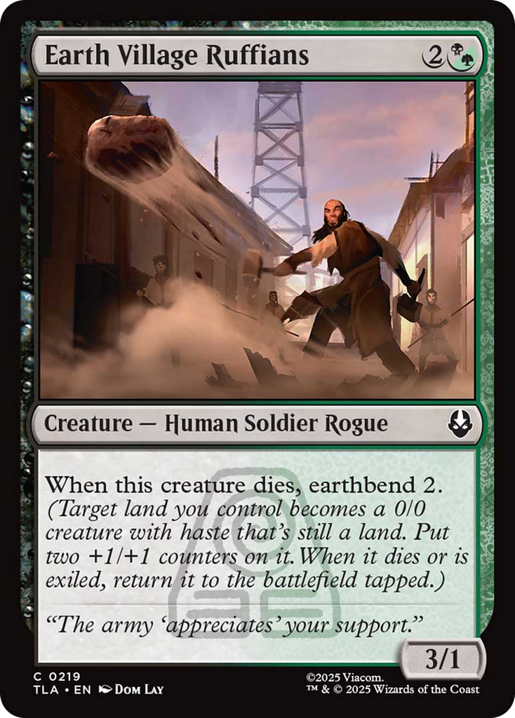Magic: The Gathering - Earth Village Ruffians Foil - Avatar: The Last Airbender