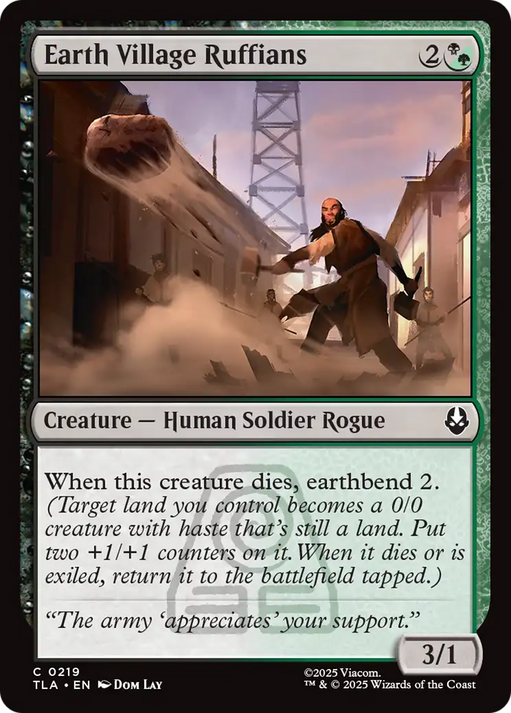 Magic: The Gathering - Earth Village Ruffians Foil - Avatar: The Last Airbender