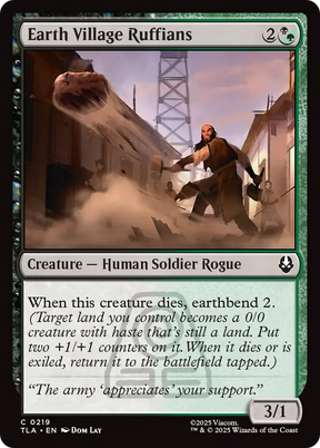 Magic: The Gathering - Earth Village Ruffians Foil - Avatar: The Last Airbender