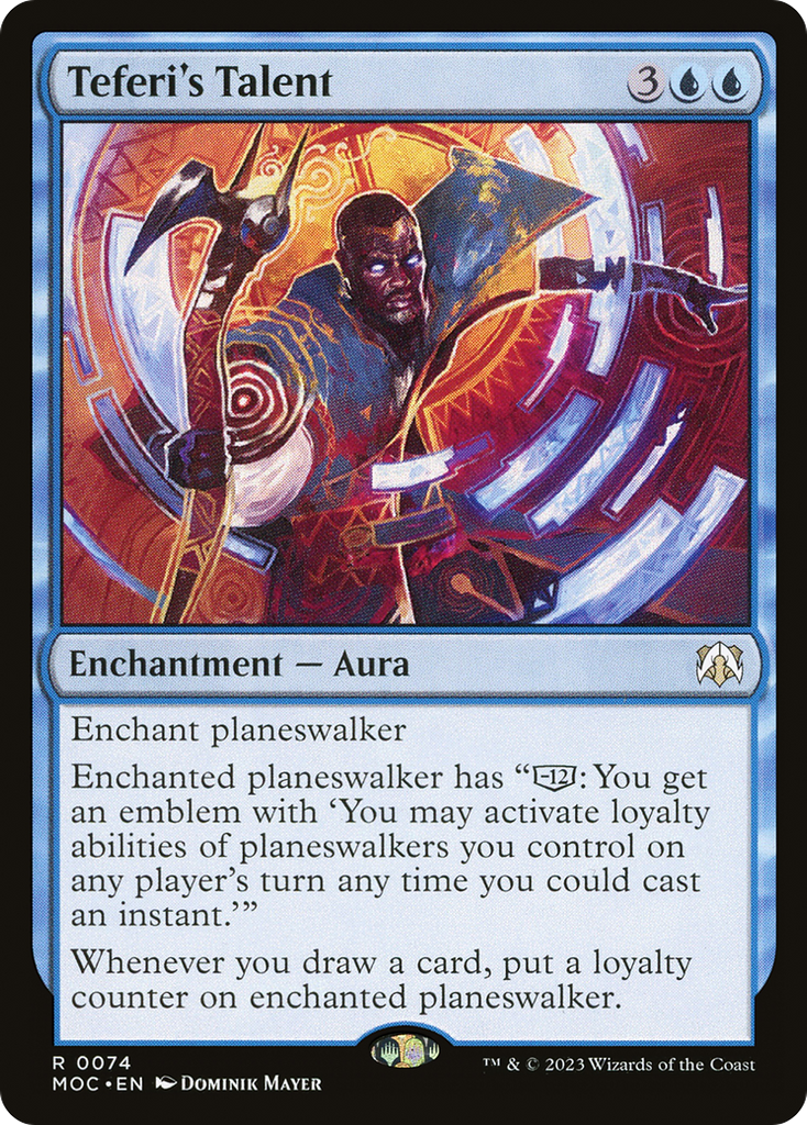 Magic: The Gathering - Teferi's Talent Foil - March of the Machine Commander