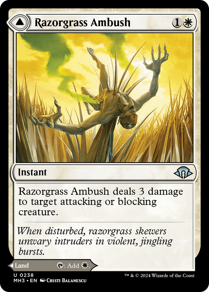 Magic: The Gathering - Razorgrass Ambush // Razorgrass Field - Modern Horizons 3