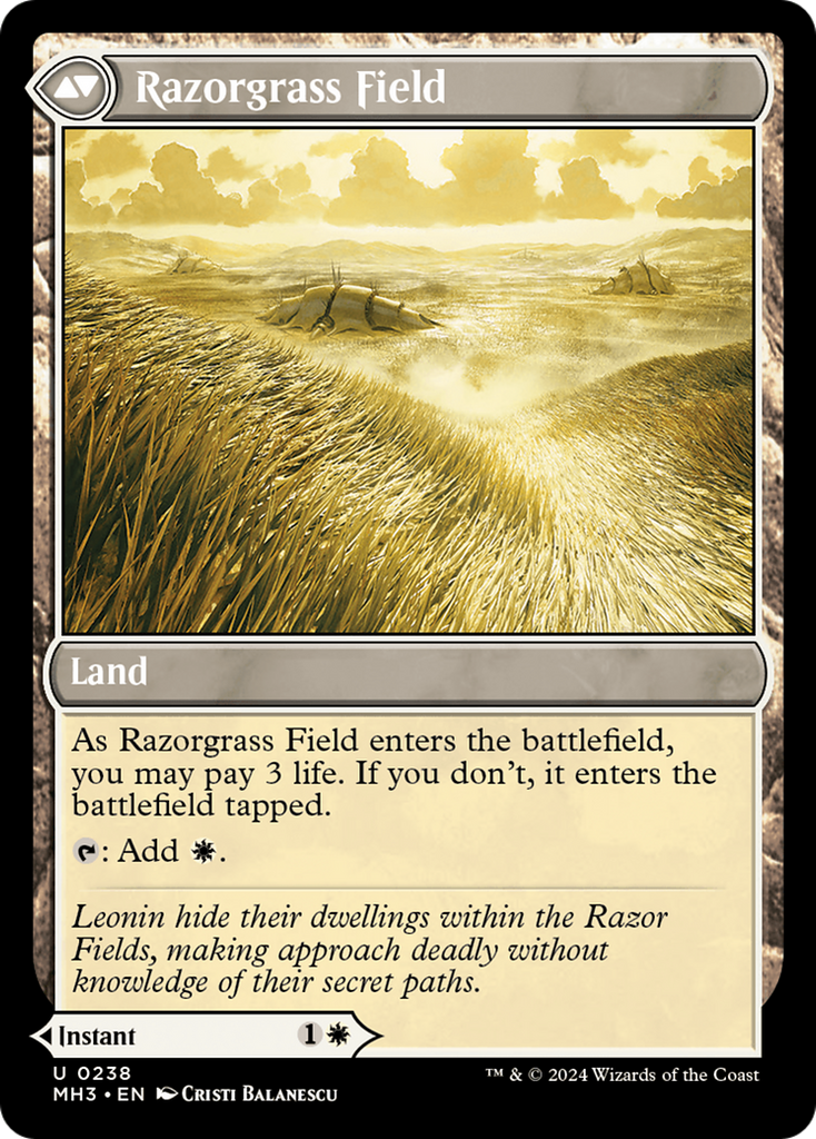 Magic: The Gathering - Razorgrass Ambush // Razorgrass Field - Modern Horizons 3