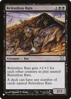 Magic: The Gathering - Relentless Rats - The List