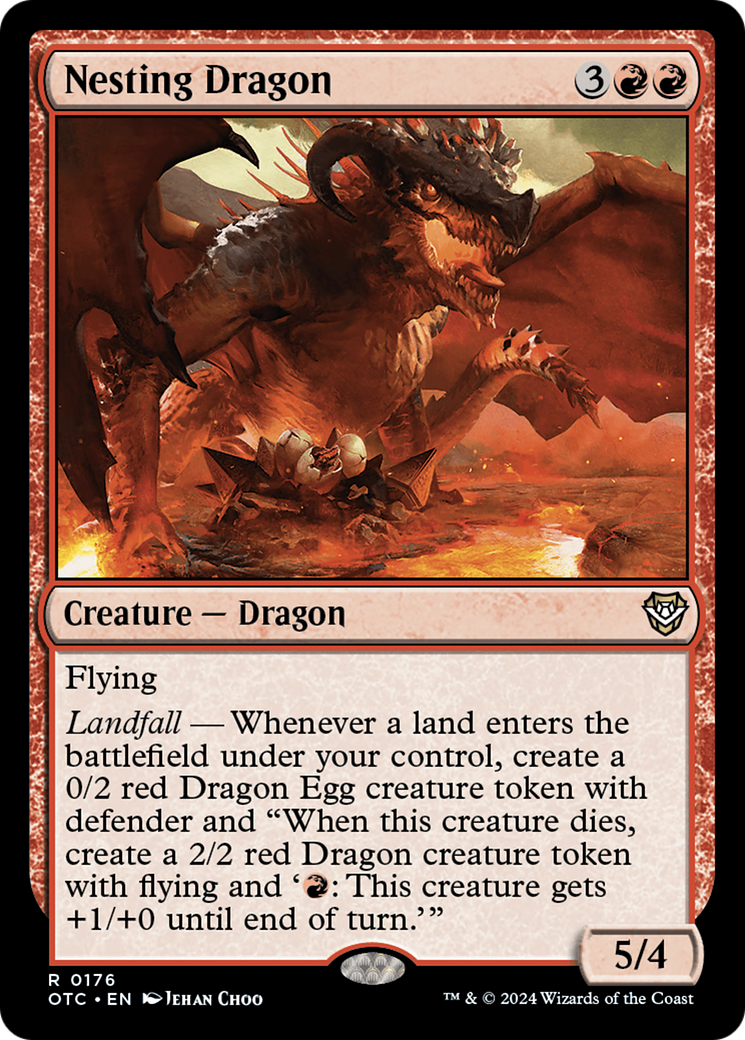 Magic: The Gathering - Nesting Dragon - Outlaws of Thunder Junction Commander