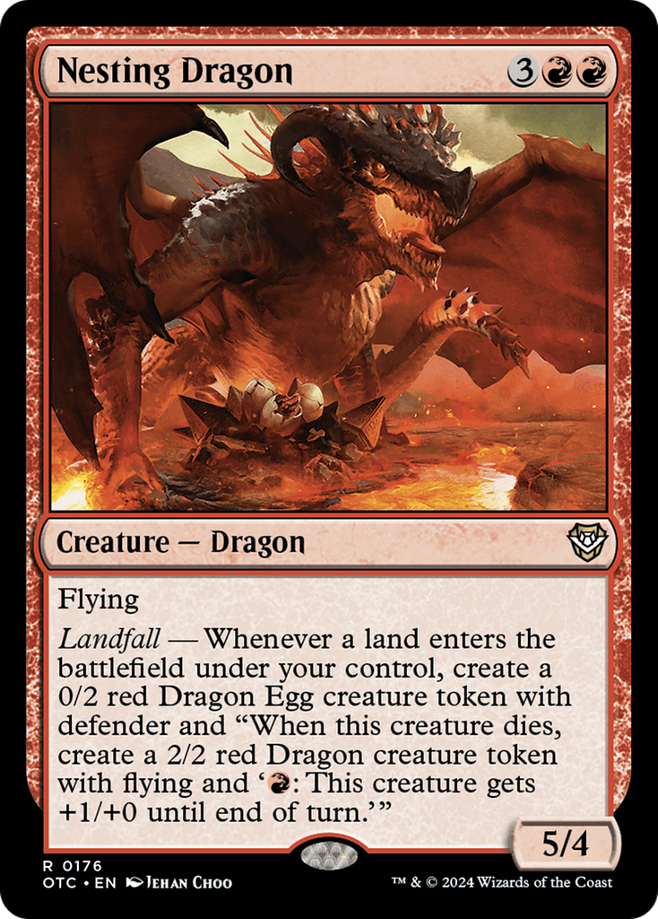 Magic: The Gathering - Nesting Dragon - Outlaws of Thunder Junction Commander