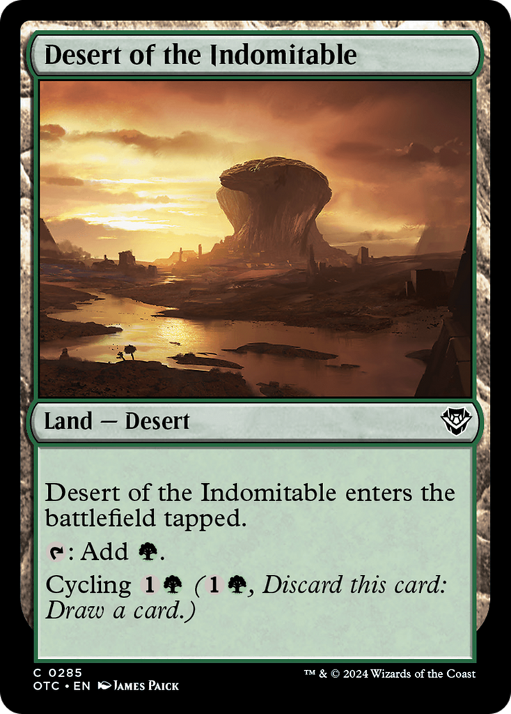 Magic: The Gathering - Desert of the Indomitable - Outlaws of Thunder Junction Commander