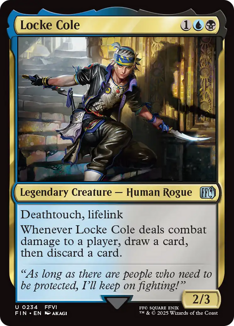 Magic: The Gathering - Locke Cole Foil - Final Fantasy