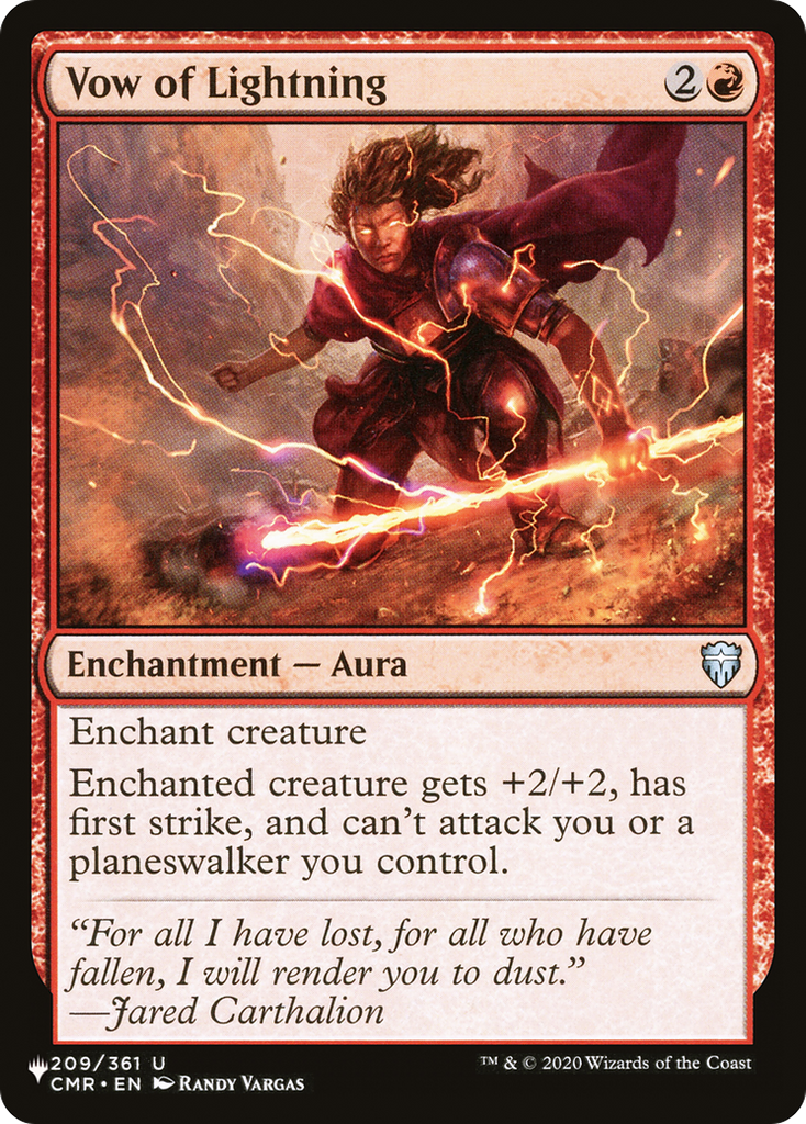 Magic: The Gathering - Vow of Lightning - The List