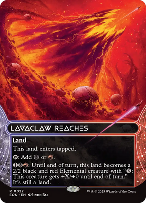 Magic: The Gathering - Lavaclaw Reaches Foil - Edge of Eternities: Stellar Sights