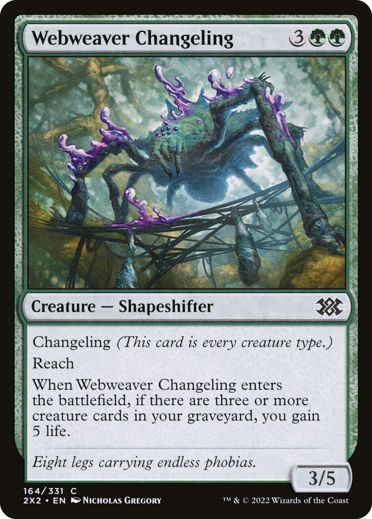 Magic: The Gathering - Webweaver Changeling - Double Masters 2022