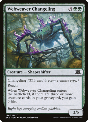 Magic: The Gathering - Webweaver Changeling - Double Masters 2022
