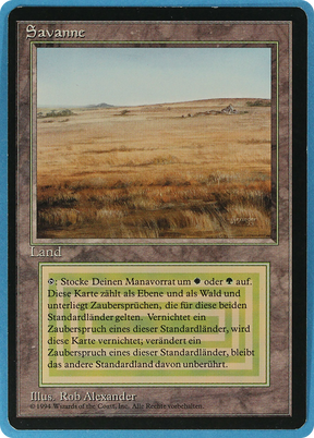 Magic: The Gathering - Savanne - Foreign Black Border