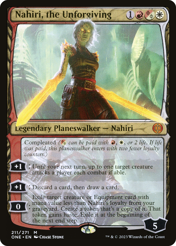 Magic: The Gathering - Nahiri, the Unforgiving Foil - Phyrexia: All Will Be One