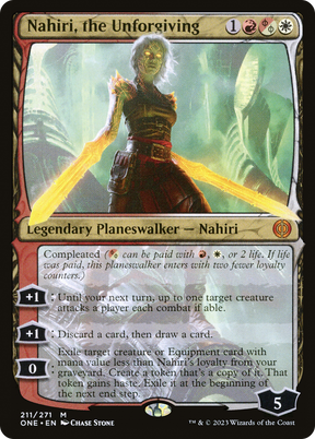 Magic: The Gathering - Nahiri, the Unforgiving Foil - Phyrexia: All Will Be One