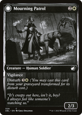 Magic: The Gathering - Mourning Patrol // Morning Apparition Foil - Innistrad: Double Feature