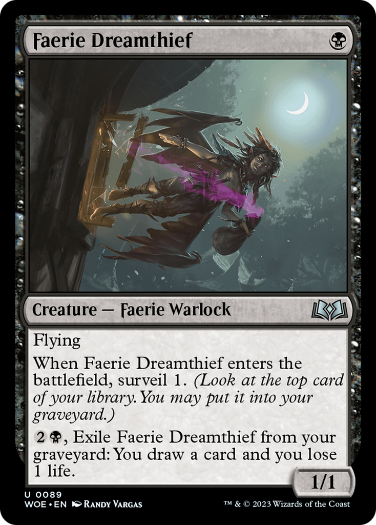 Magic: The Gathering - Faerie Dreamthief Foil - Wilds of Eldraine