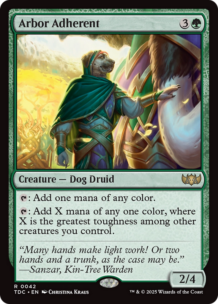 Magic: The Gathering - Arbor Adherent - Tarkir: Dragonstorm Commander
