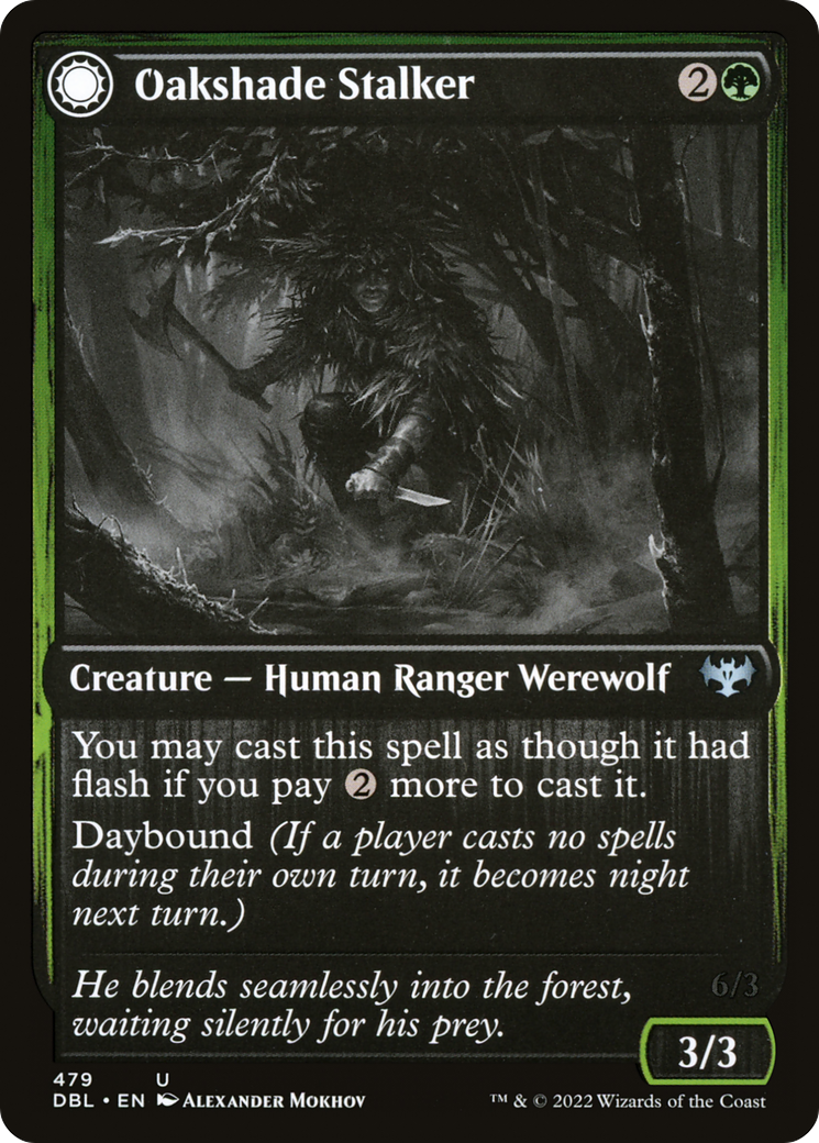 Magic: The Gathering - Oakshade Stalker // Moonlit Ambusher - Innistrad: Double Feature