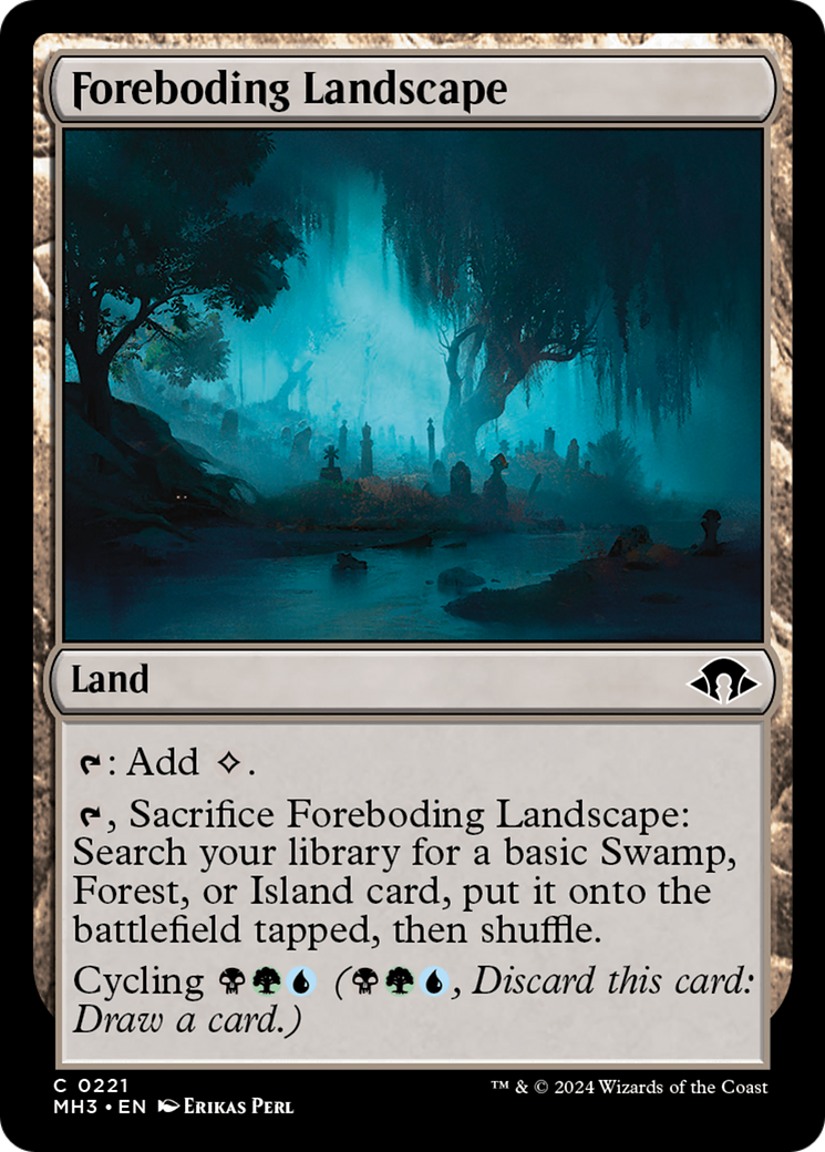 Magic: The Gathering - Foreboding Landscape Foil - Modern Horizons 3