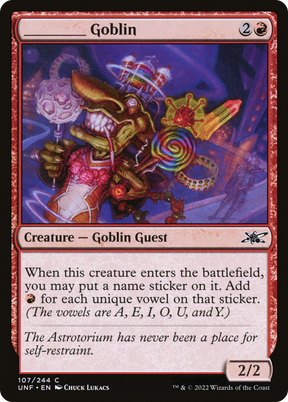 Magic: The Gathering - _____ Goblin - Unfinity
