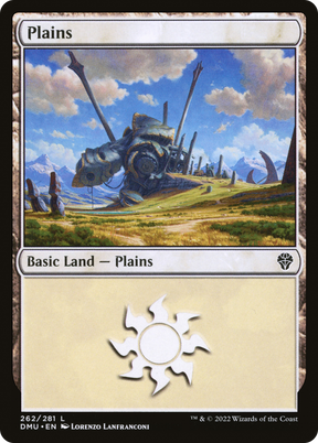 Magic the Gathering - Plains #262 Foil - Dominaria United