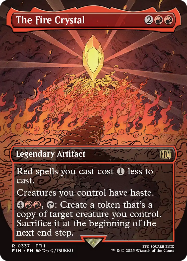 Magic: The Gathering - The Fire Crystal Foil - Final Fantasy