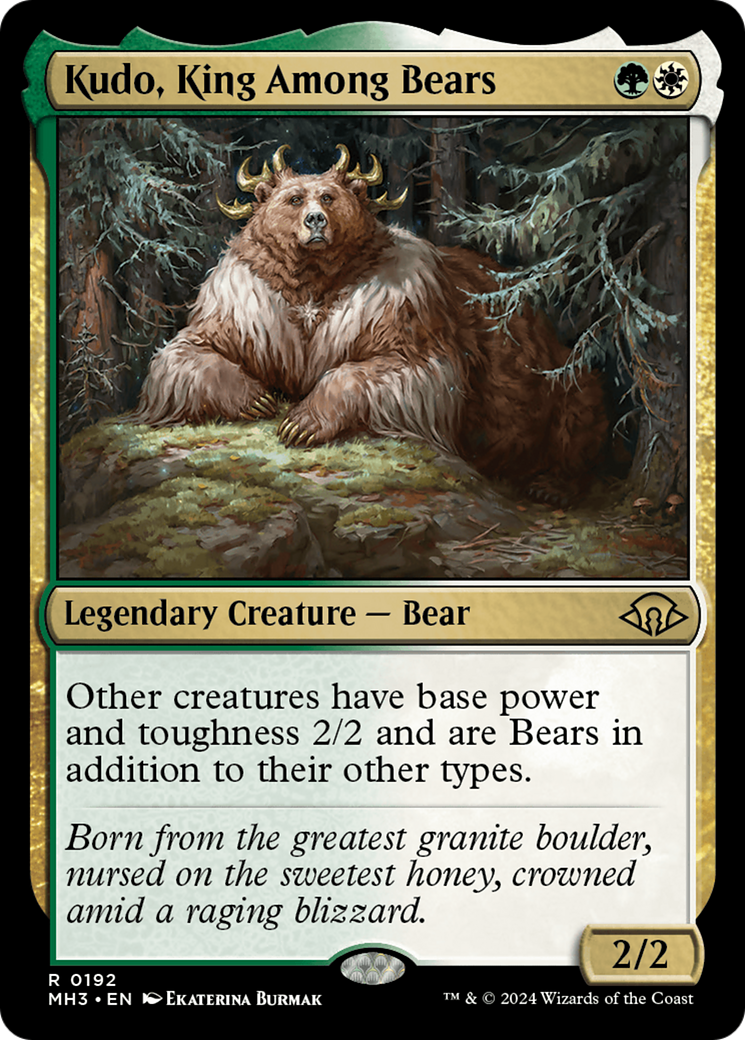 Magic: The Gathering - Kudo, King Among Bears Foil - Modern Horizons 3