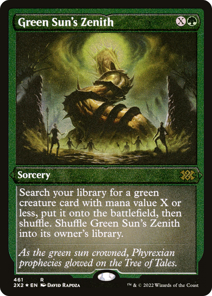 Magic: The Gathering - Green Sun's Zenith Foil - Double Masters 2022