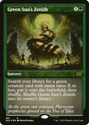 Magic: The Gathering - Green Sun's Zenith Foil - Double Masters 2022