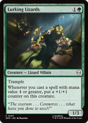 Magic: The Gathering - Lurking Lizards Foil - Marvel's Spider-Man