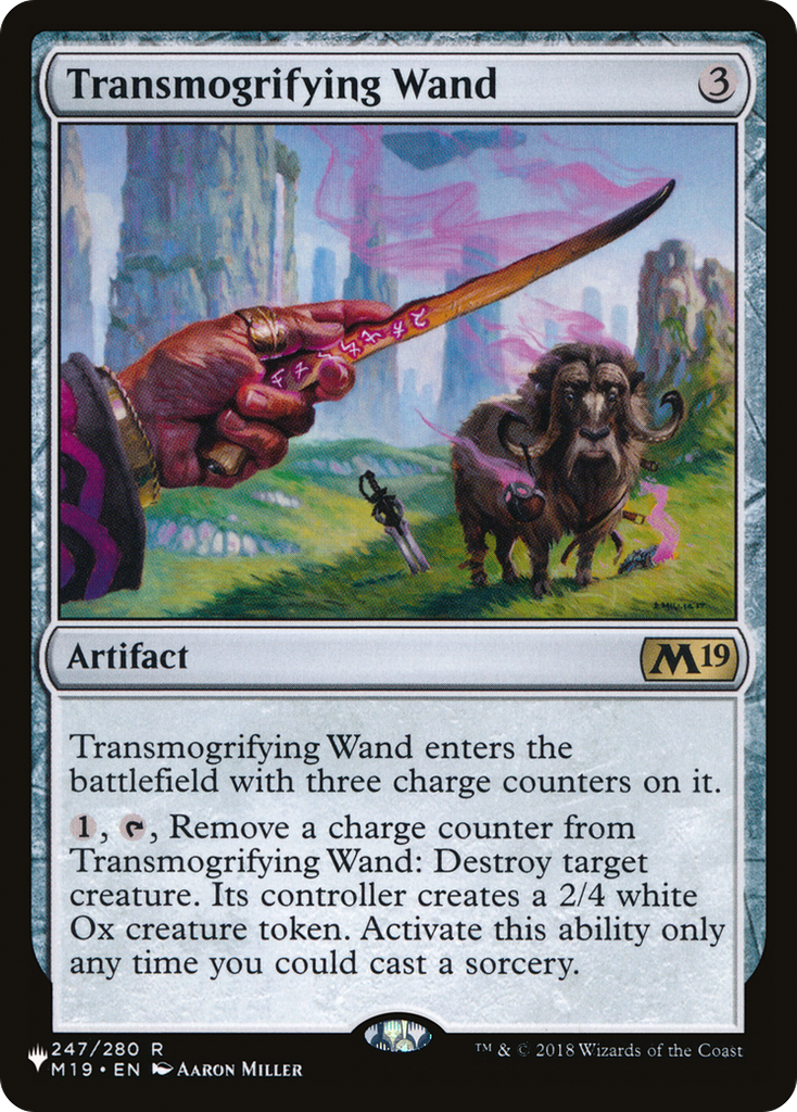 Magic: The Gathering - Transmogrifying Wand - The List