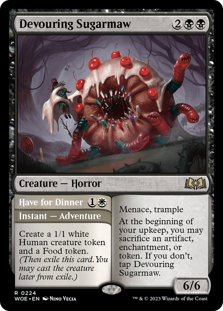 Magic: The Gathering - Devouring Sugarmaw // Have for Dinner Foil - Wilds of Eldraine