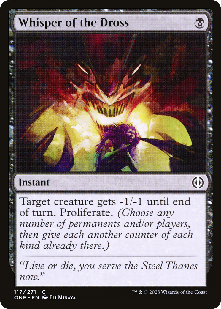 Magic: The Gathering - Whisper of the Dross Foil - Phyrexia: All Will Be One