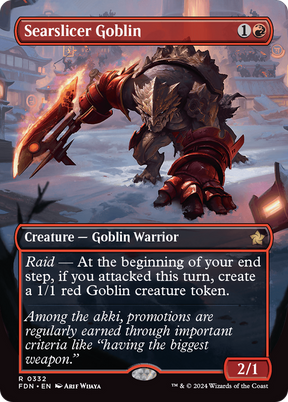 Magic: The Gathering - Searslicer Goblin Foil - Foundations
